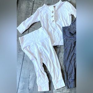 Lou Lou & Company white top and bottom set 3-6